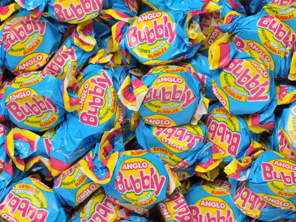 round bubble gum